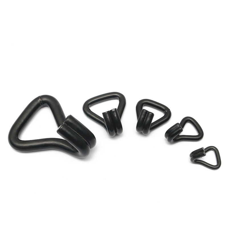 1-1/16 tum 1500 kg/3000 kg svart PVC-belagd dubbel J Hook Wire J-krok