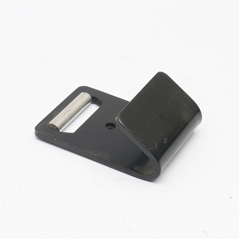 2 tum svart e-beläggning metall platt j krok