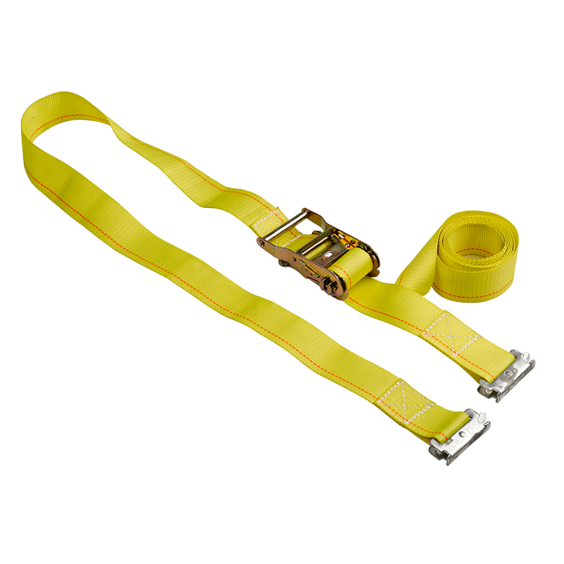 2 tum 50 mm*2t bindning av remmen med E Hook Truck Ratchet Tiedown E-Track Ratchet Strap Loading Straps
